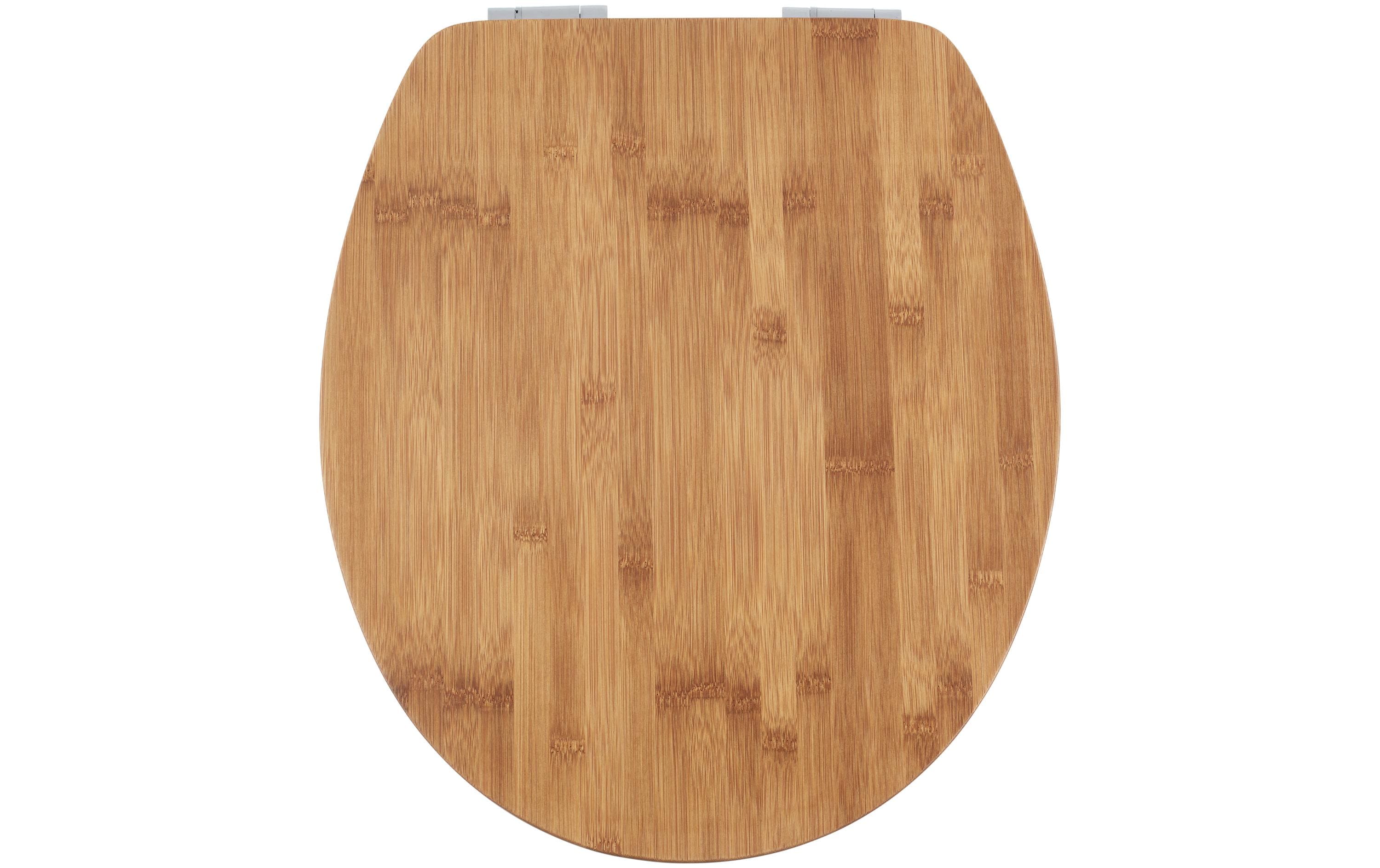 Toilettensitz Lyon mit Absenkautomatik, Braun<br>WC-Sitz aus Holz