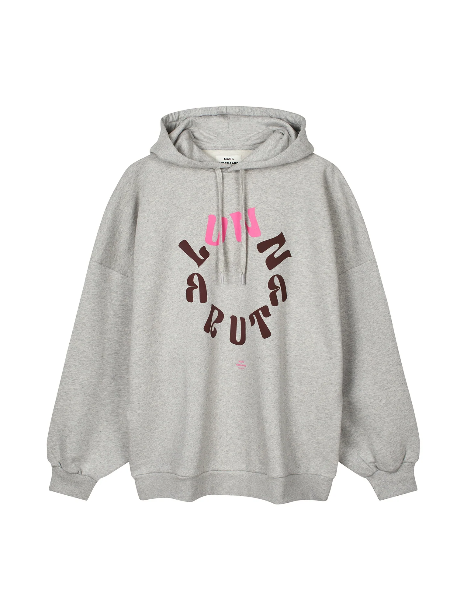 Mads Nørgaard  Organic Harvey hoodie - Light Grey Melange