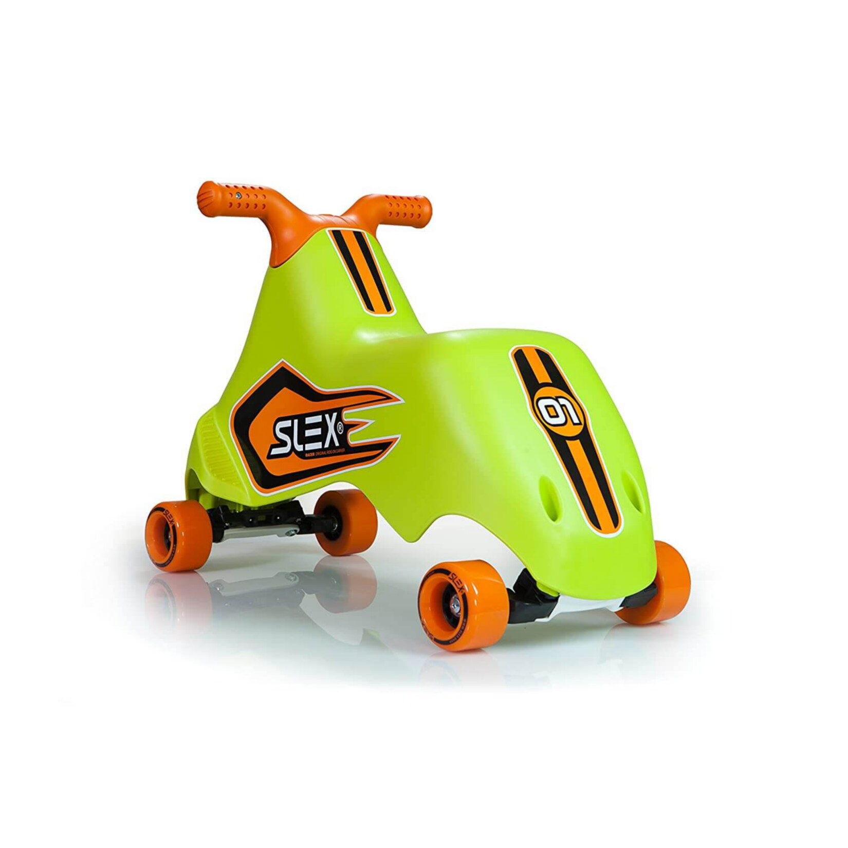 SLEX RACER Rutschfahrzeug in grün Kinder Rutschauto ABEC 3 Longboard Rollen bis 35kg