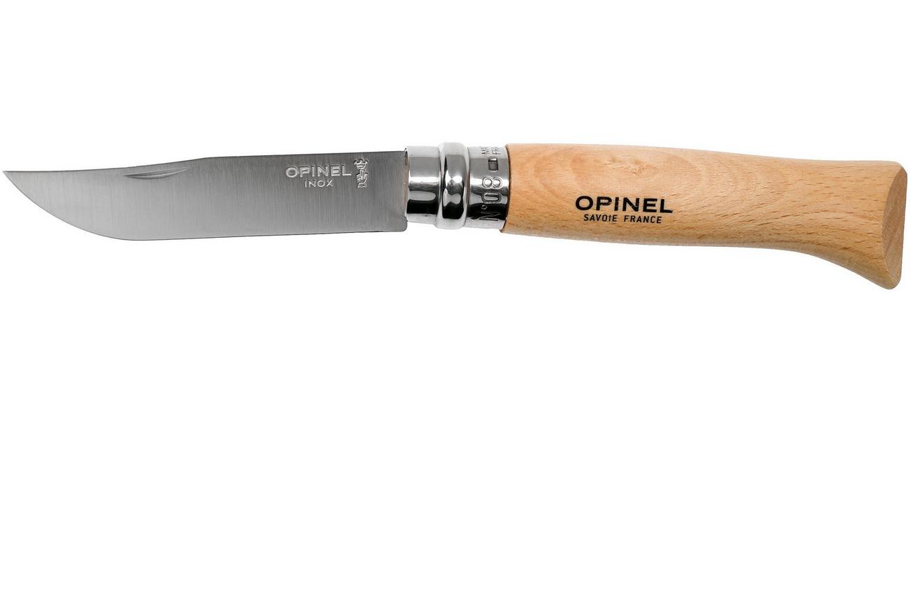 Opinel zakmes No. 08RV, roestvast staal, lemmetlengte 8,5 cm