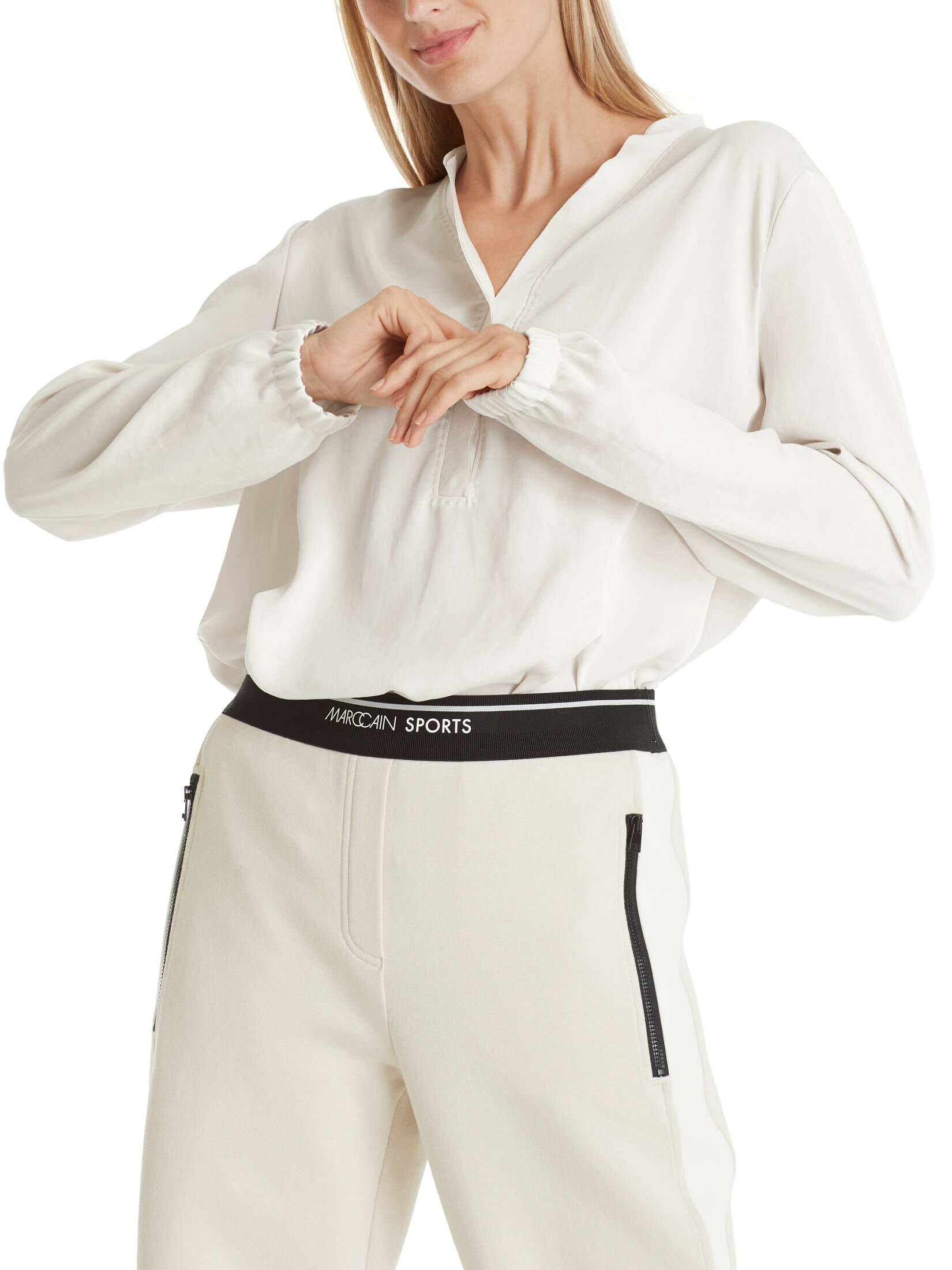Marc Cain| Damen Bluse mit V-Ausschnitt