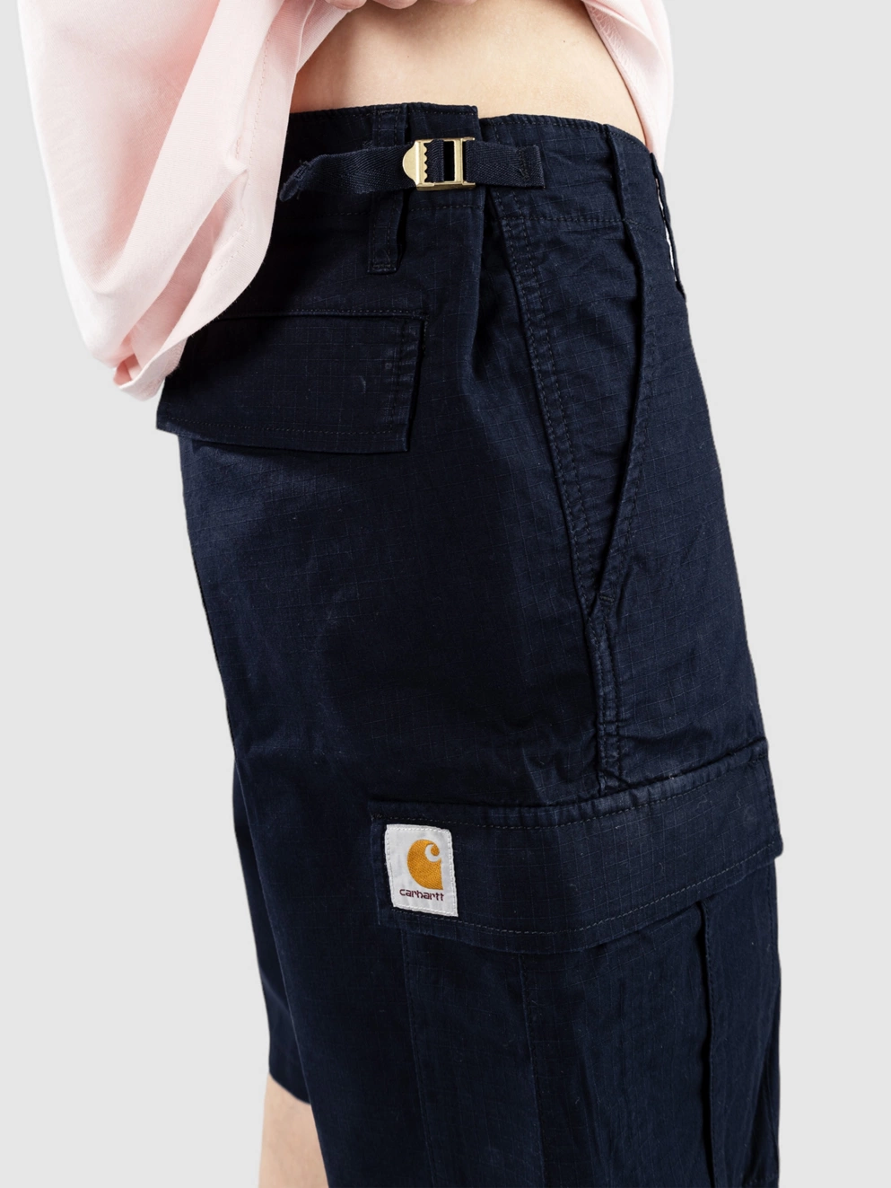 Carhartt WIP Aviation Shorts rinsed dark navy