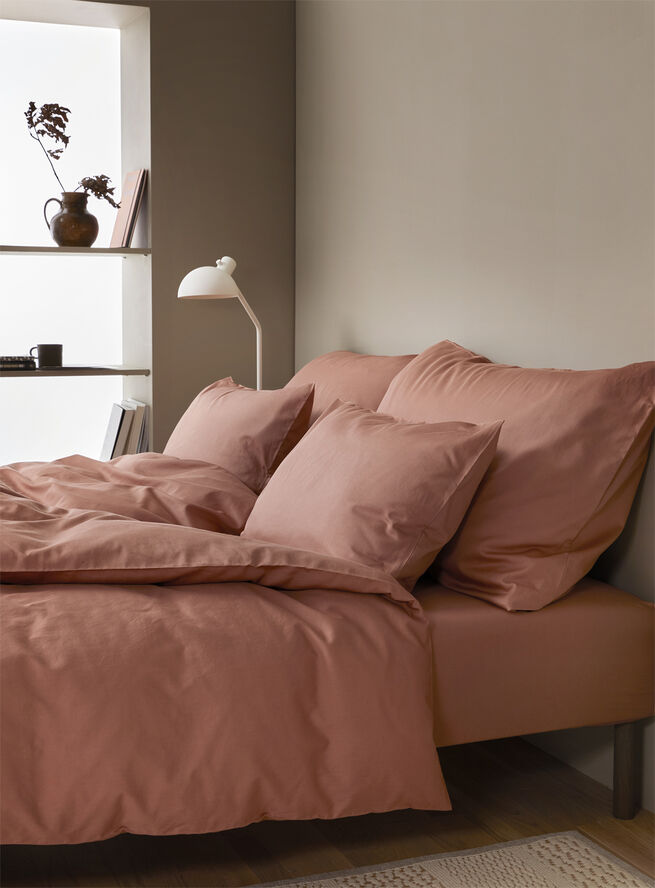 Høie Harmoni stonewashed pudebetræk terracotta Terracotta