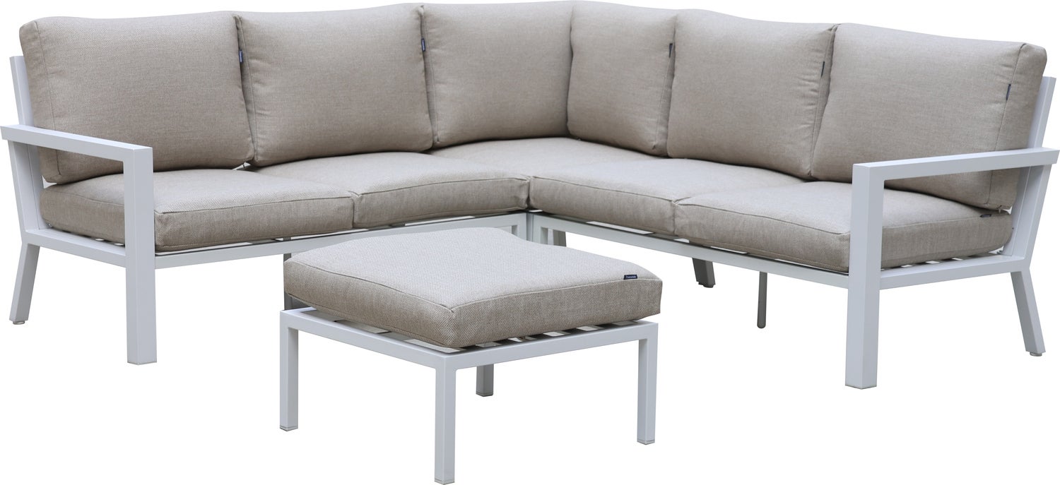 Intratuin hocker Milo wit 66 x 66 x 30 cm