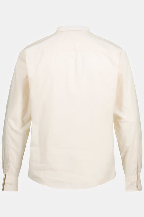 Hemd, Langarm, Modern Fit, Brusttasche, Stehkragen