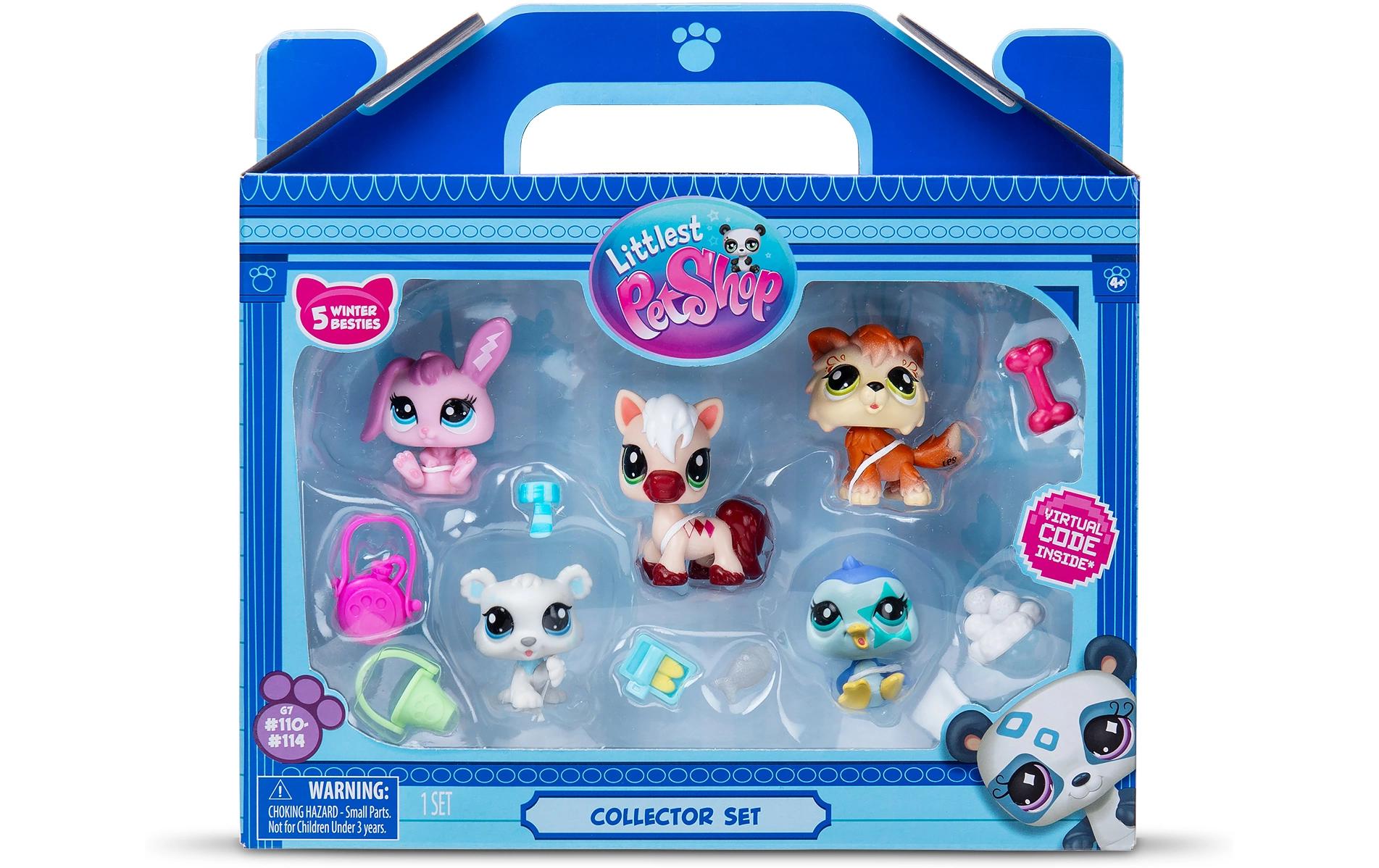 Littlest Pet Shop Set 5 Pets Bergwelt & AccessoiresÜberraschungstier mit Accessoire