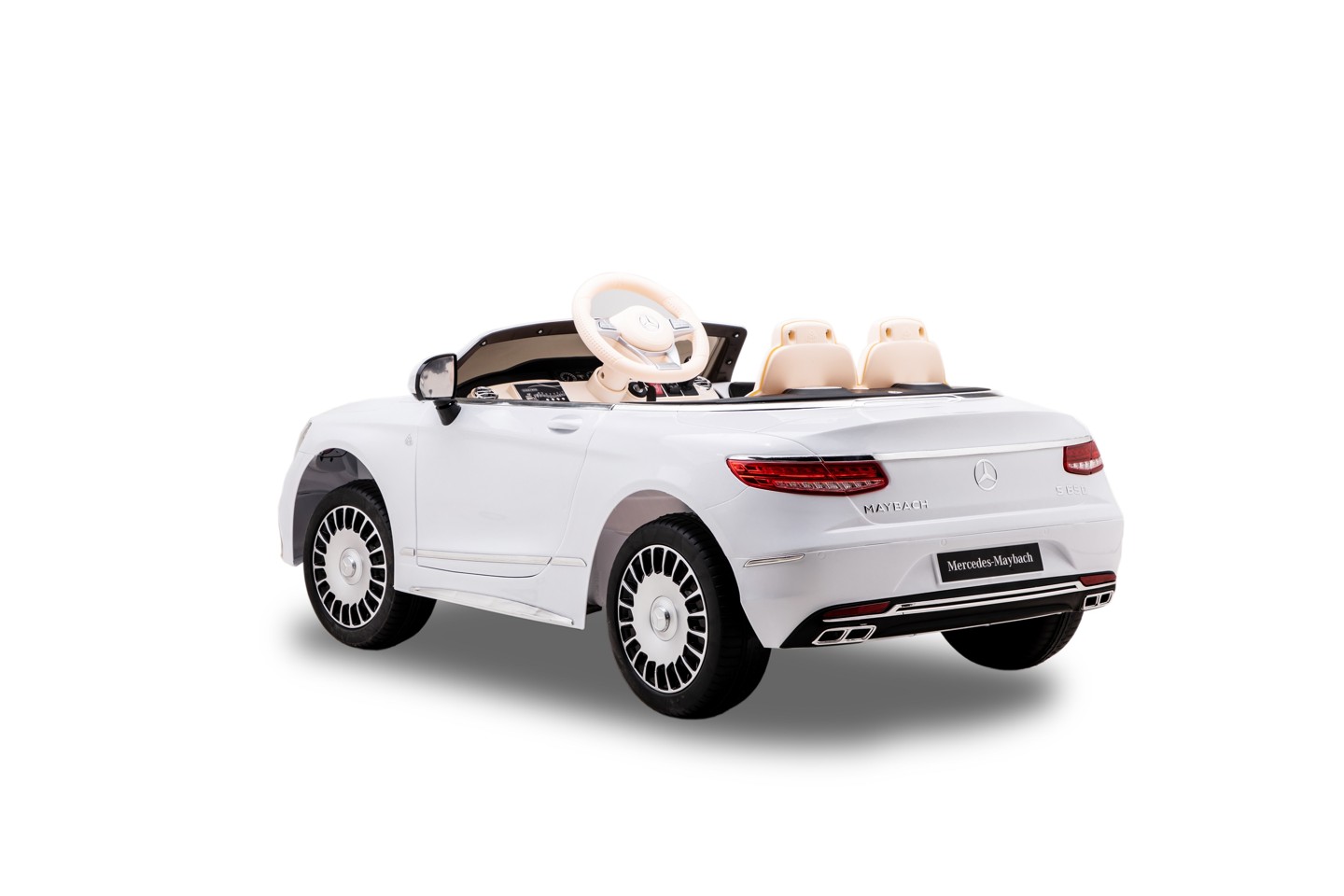 Race N' Ride - Mercedes Maybach S650 Cabriolet Elbil - Hvid
