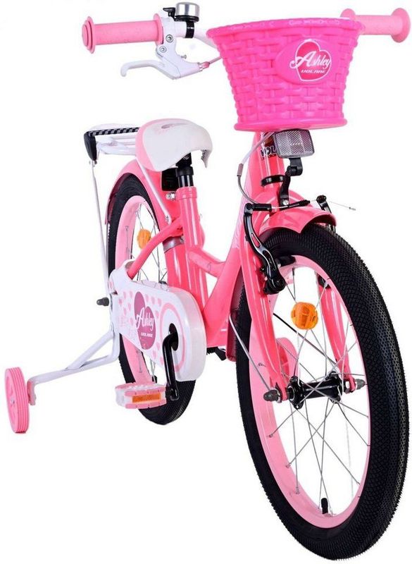 Volare - Ashley - Kinderfiets - Rood/Roze - Stalen Frame