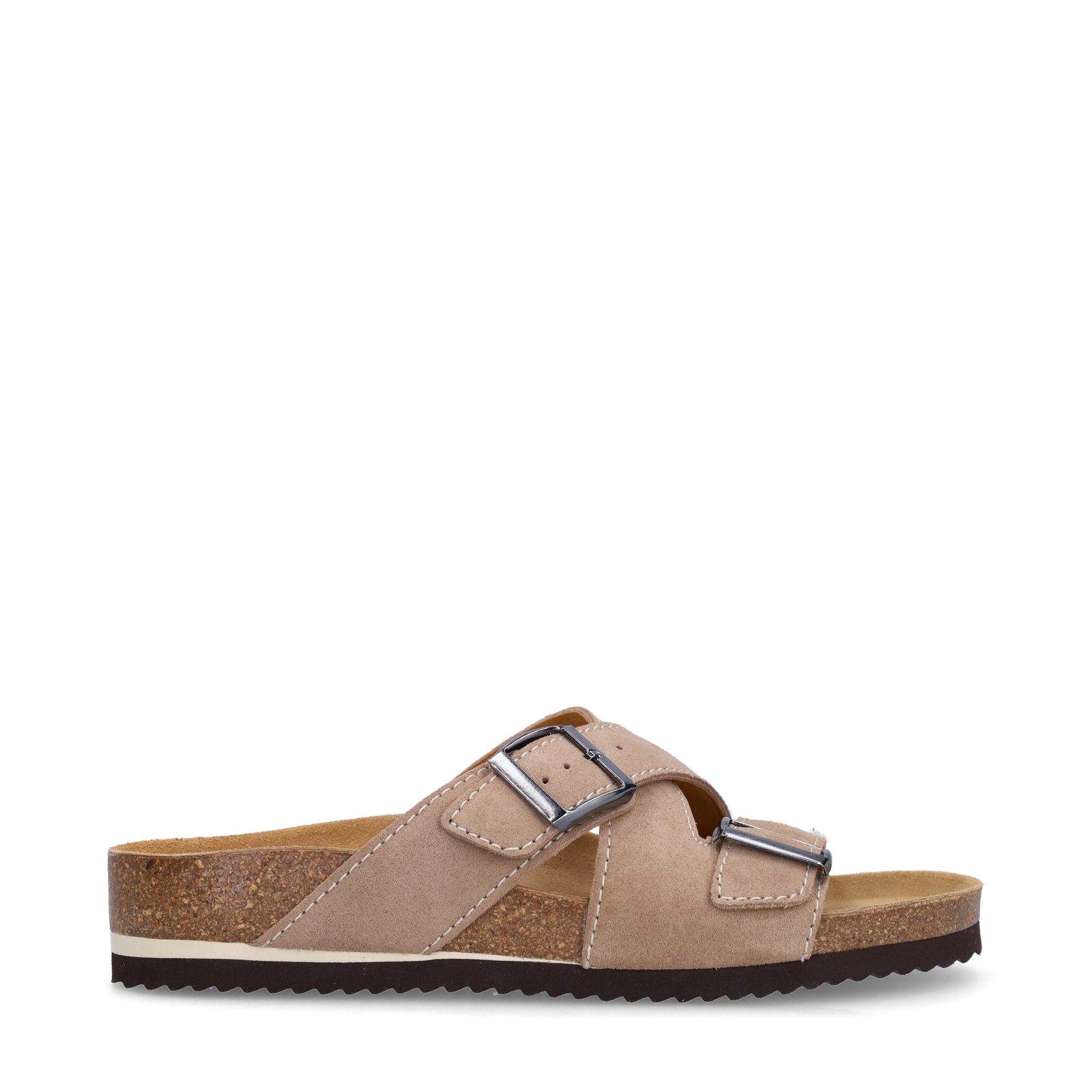 Beige suède slippers