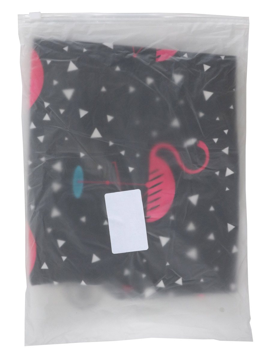 Housse de valise Periea Black with Pink Flamingos S