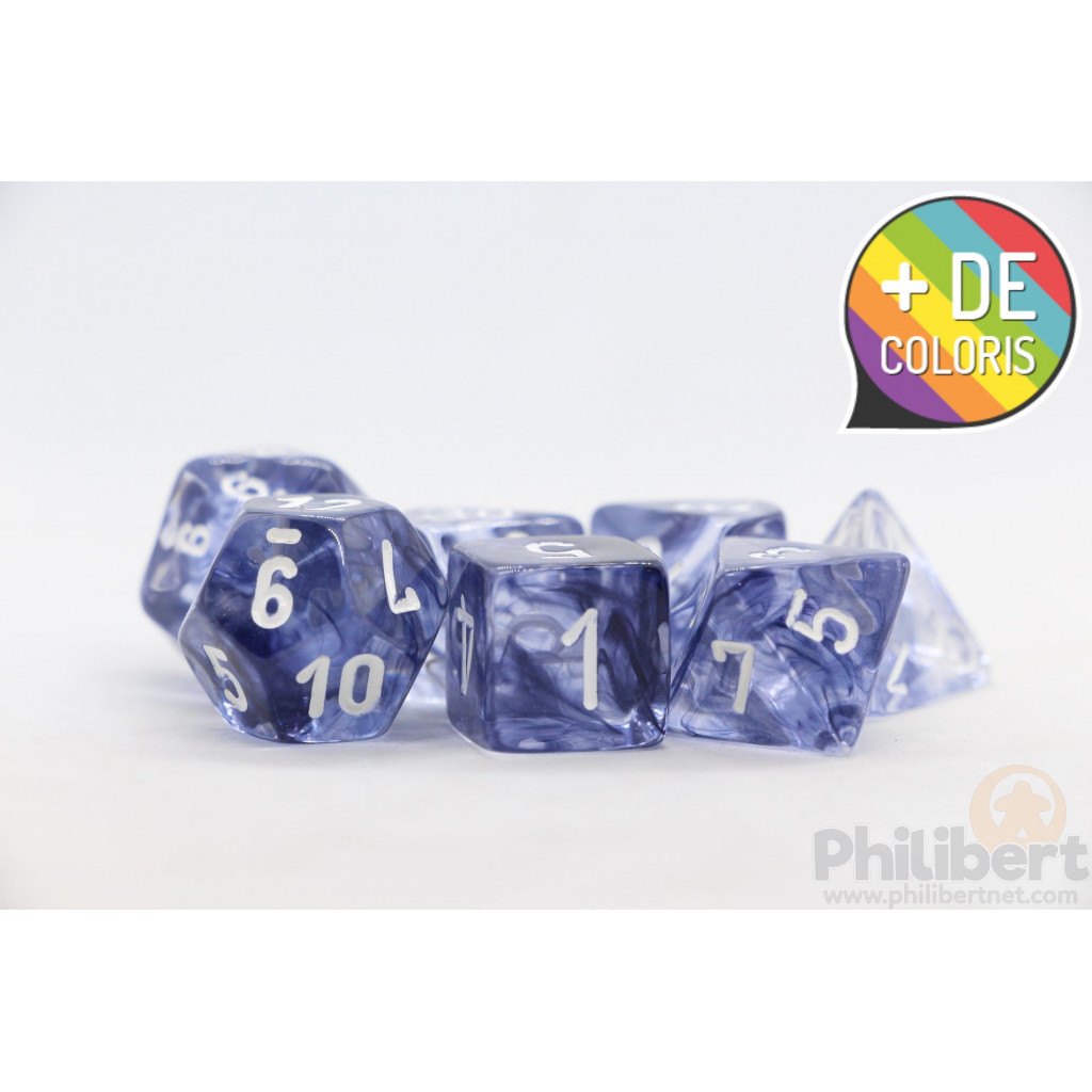 Set de 7 Dés JDR Chessex : Nebula