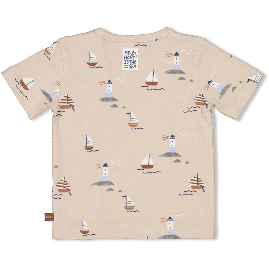 Feetje T-Shirt Let's Sail Zand