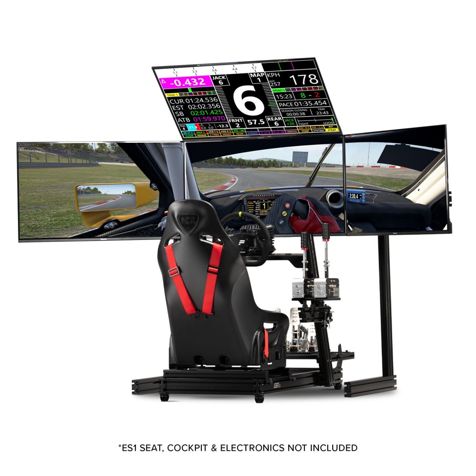 Next Level Racing - Elite Free standing Quad Monitor Stand - Black