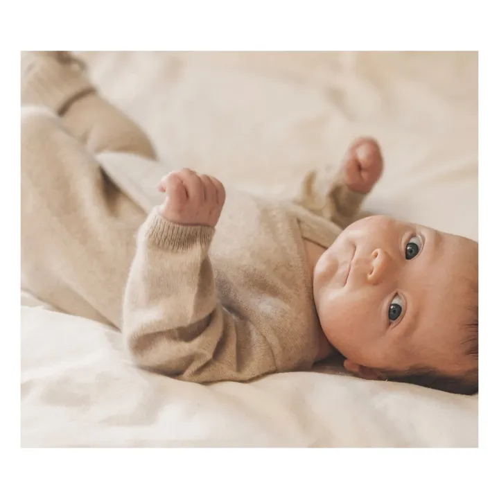 My Little Freckle Combinaison Cachemire Bio Babygrow | Ecru