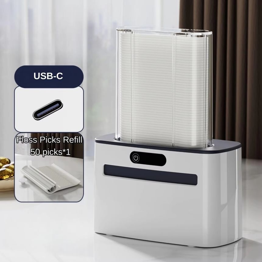 HOMTEC - USB oplaadbare tandzijde dispenser / navulling / set (verschillende ontwerpen)