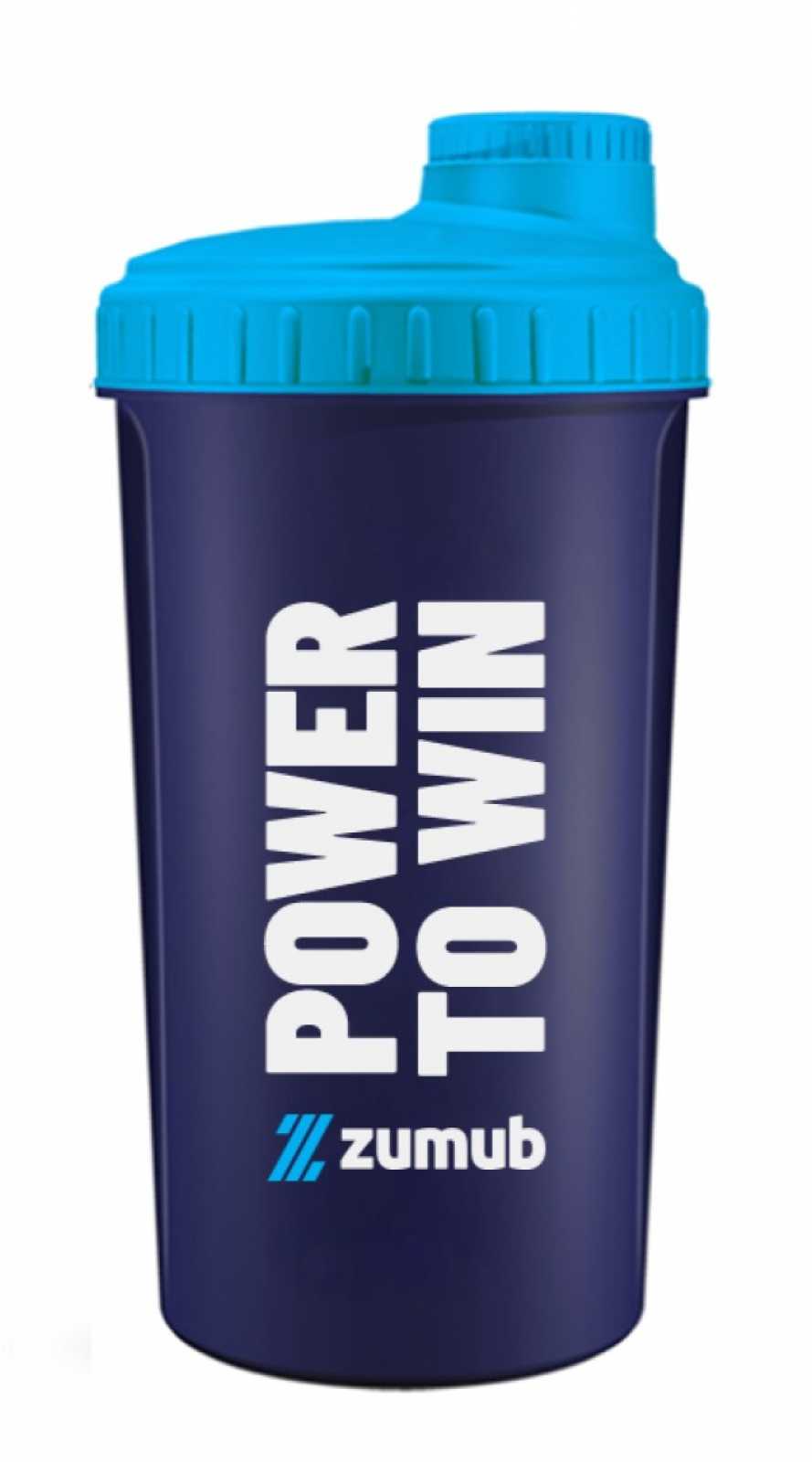 Zumub Shaker Power to Win 700 ml Azul Marinho e Amarelo