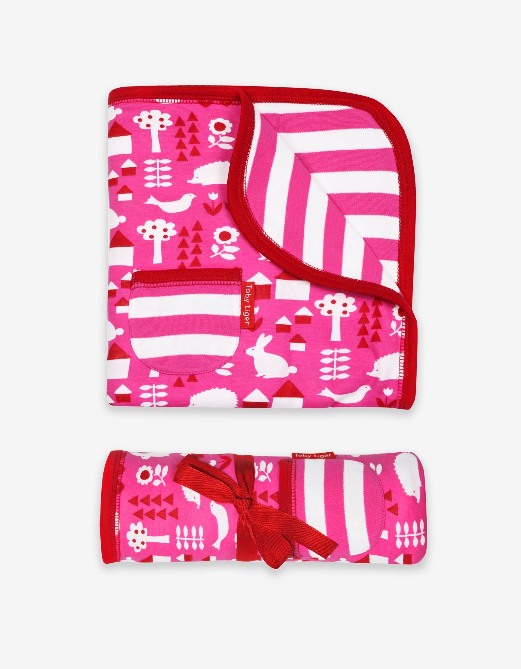 Toby Tiger Baby-Decke mit Garten-Allover