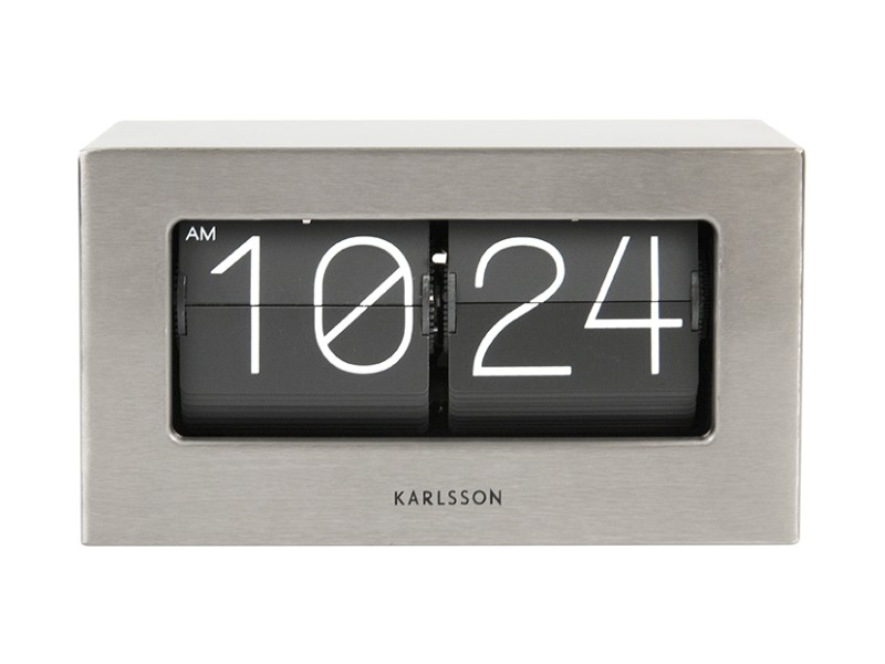 Wall/Table Clock Boxed Flip KA5620BK Black