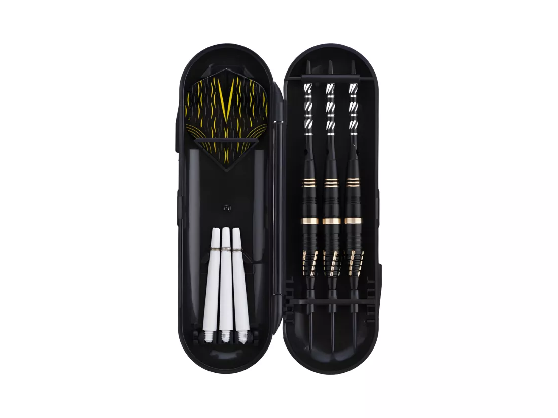 Jeu de 3 fléchettes pro pointe acier 24g Fire or - Doré