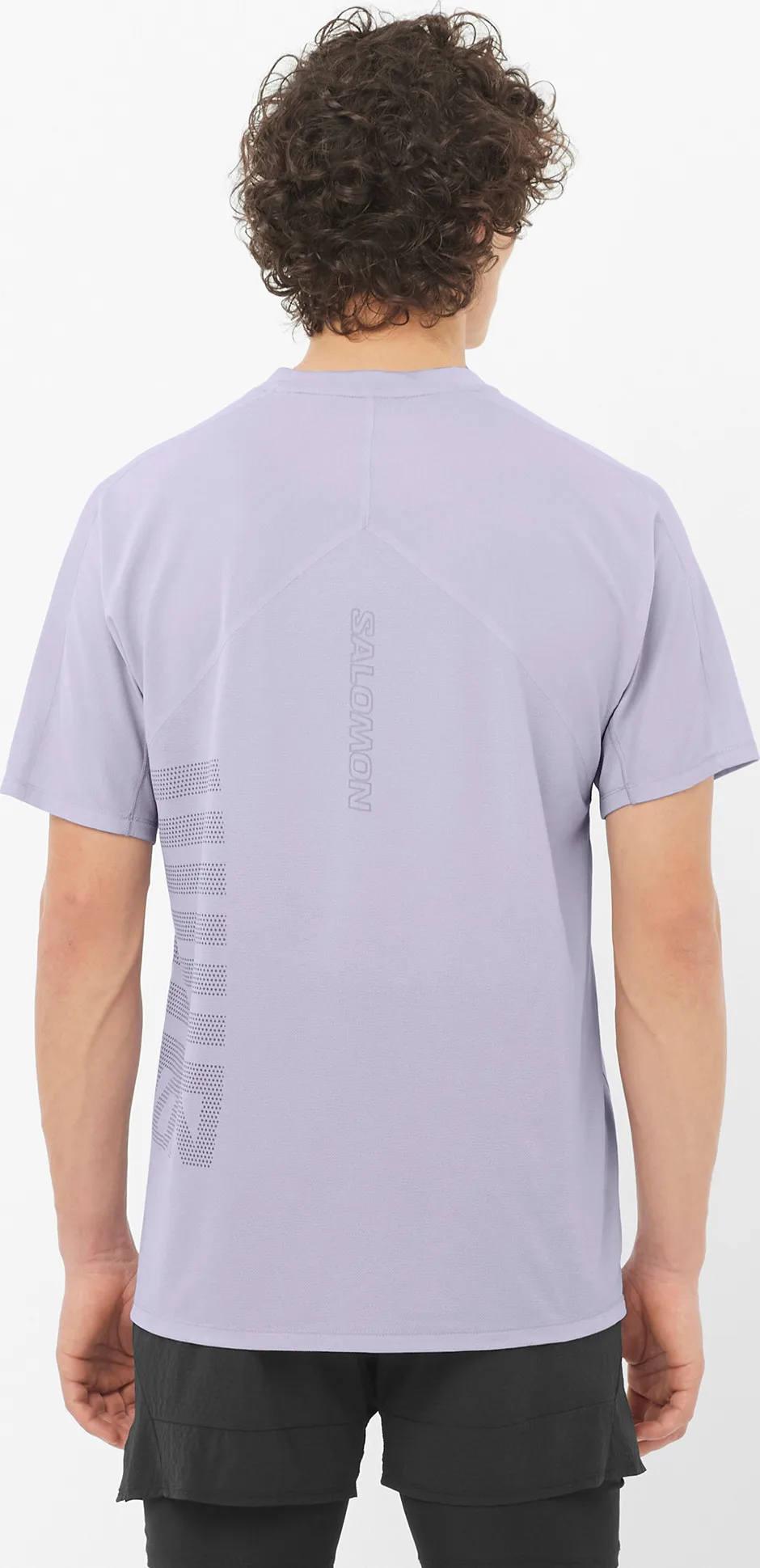 Salomon Men's Sense Aero Graphic Tee GFX Cosmic Sky/castelrock/