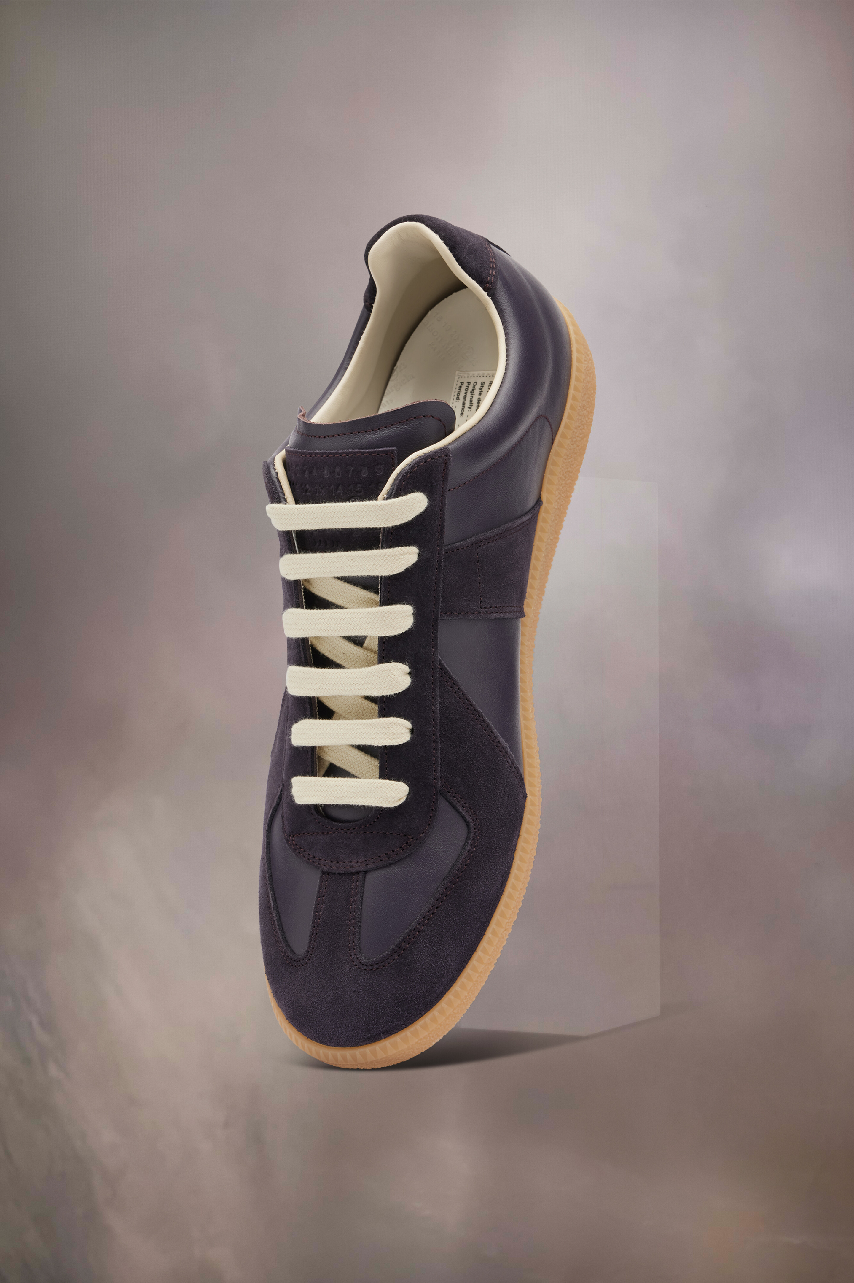 Sneakers Replica en cuir pour femme Aubergine