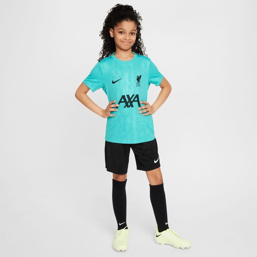 Liverpool T-shirt d'Entraînement Dri-FIT Academy Pro Avant-Match - Bleu/Vert Enfant