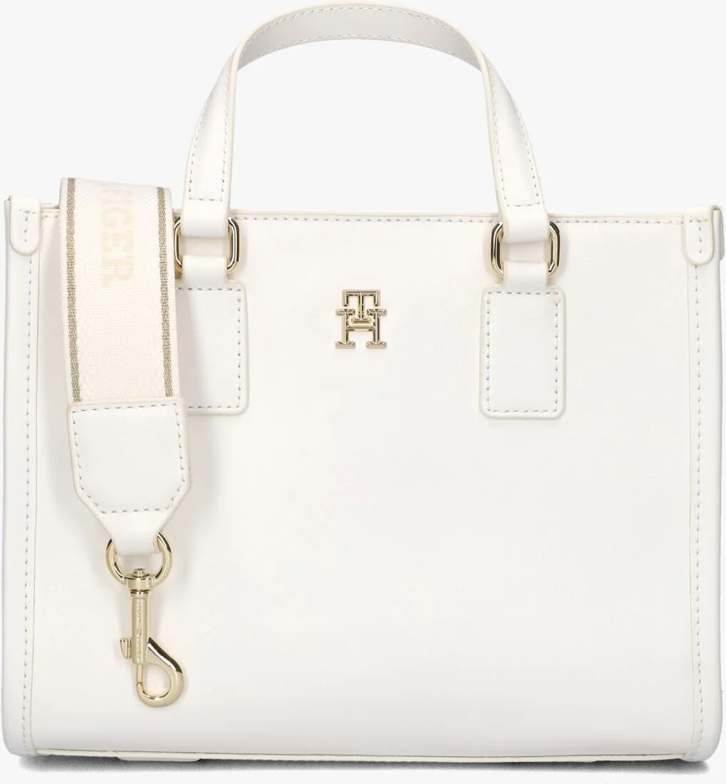 TOMMY HILFIGER witte tommy hilfiger handtas th monotype mini tote