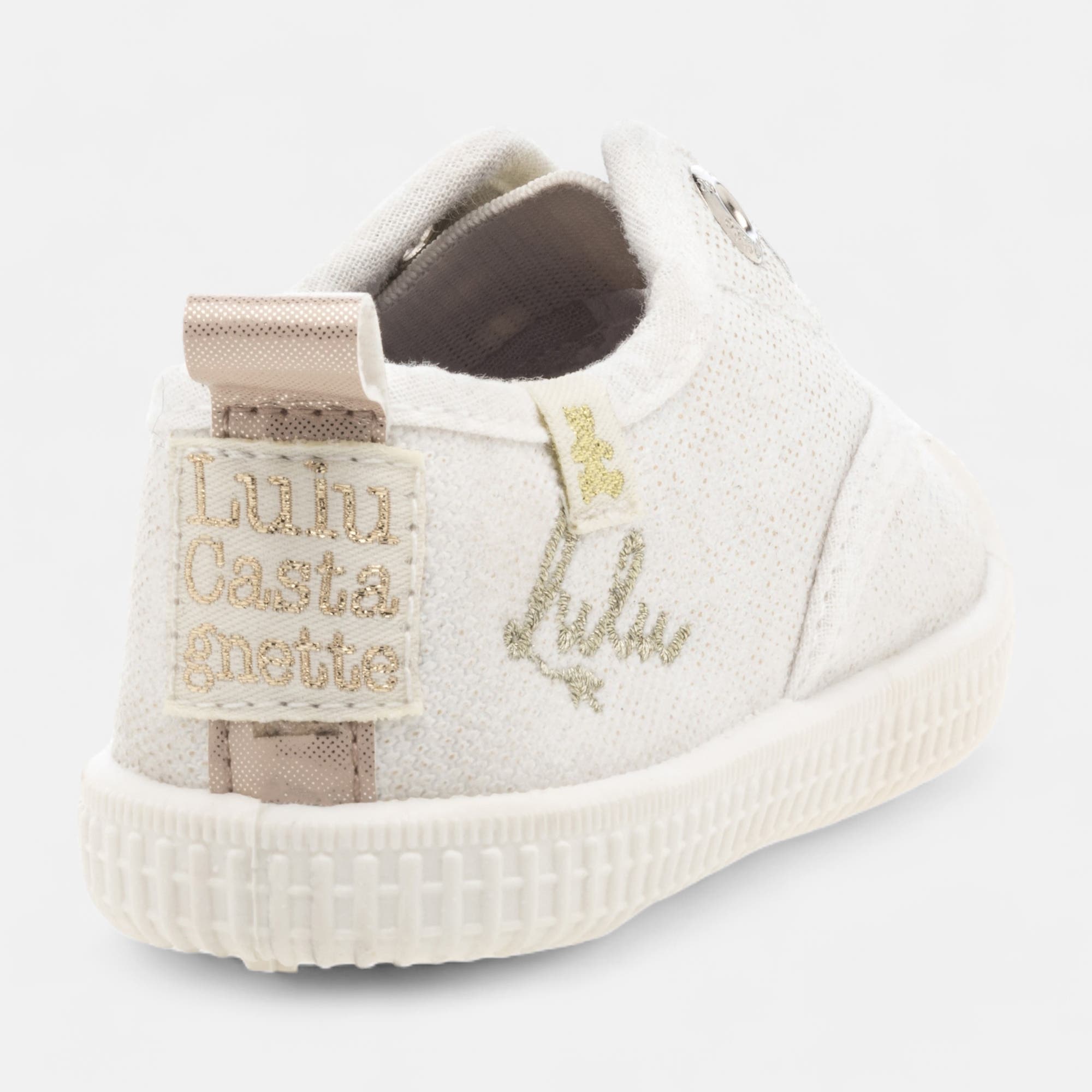 Baskets en toile Fille beige