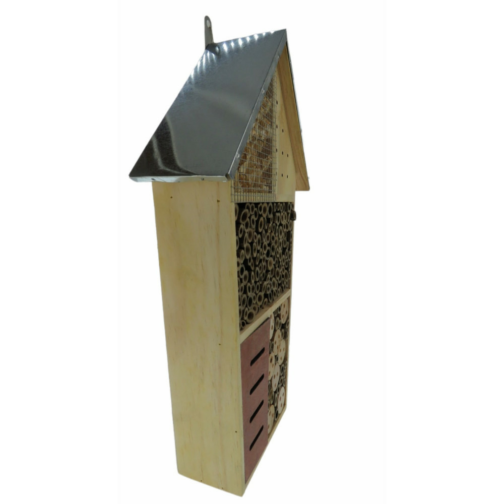 Hôtel pour insectes xl, 29 x 9.5 x hauteur 49 cm, insectes