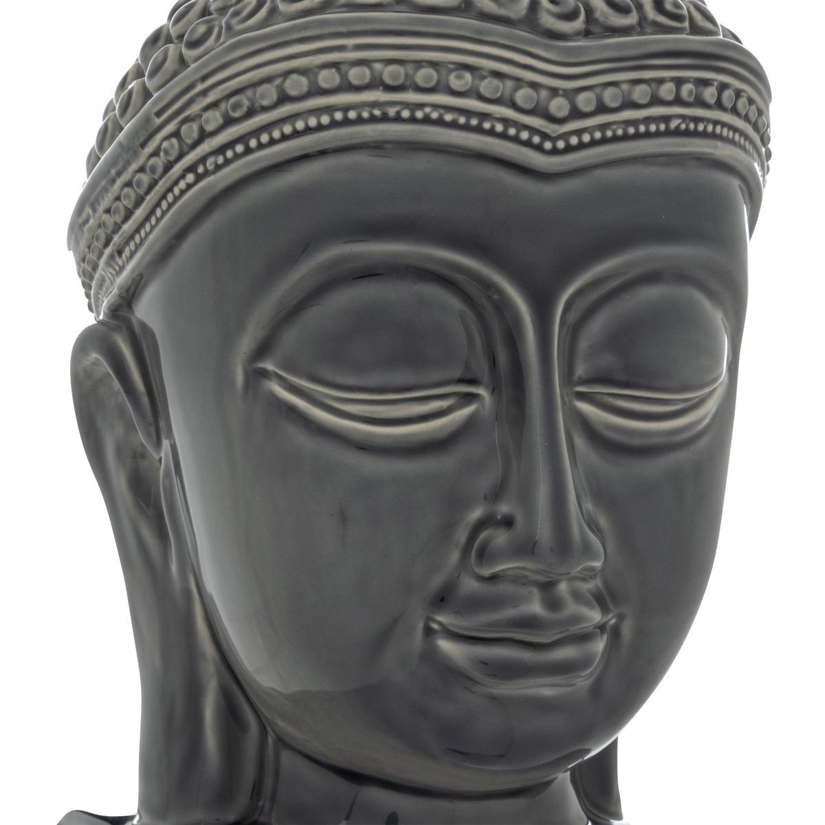 TETE BOUDDHA CERAMIQUE YOLA H.22.5CM