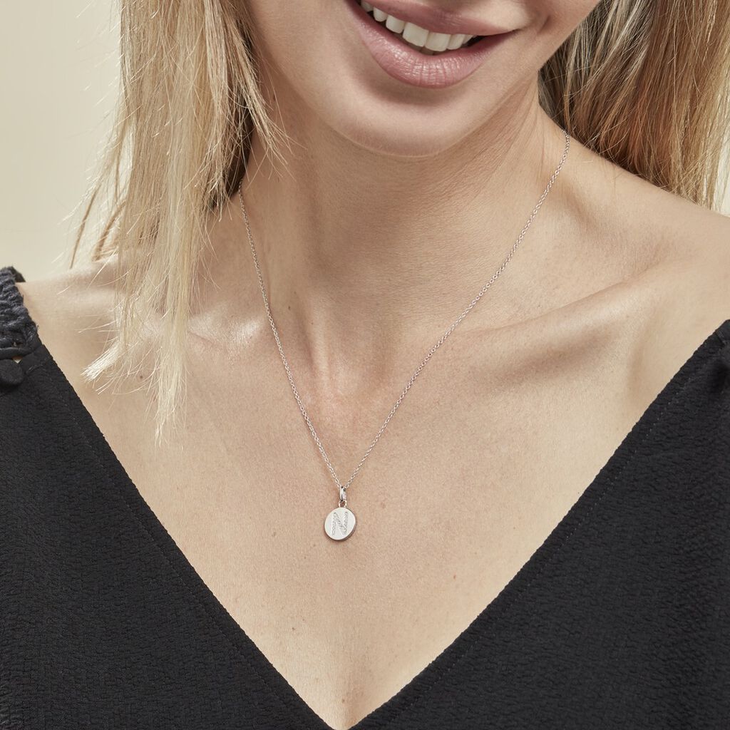 Collier Argent Eugenien Oxydes De Zirconium