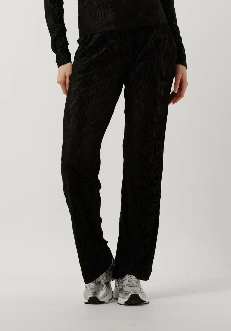 ANOTHER LABEL zwarte another label pantalon garcelle pleated pants