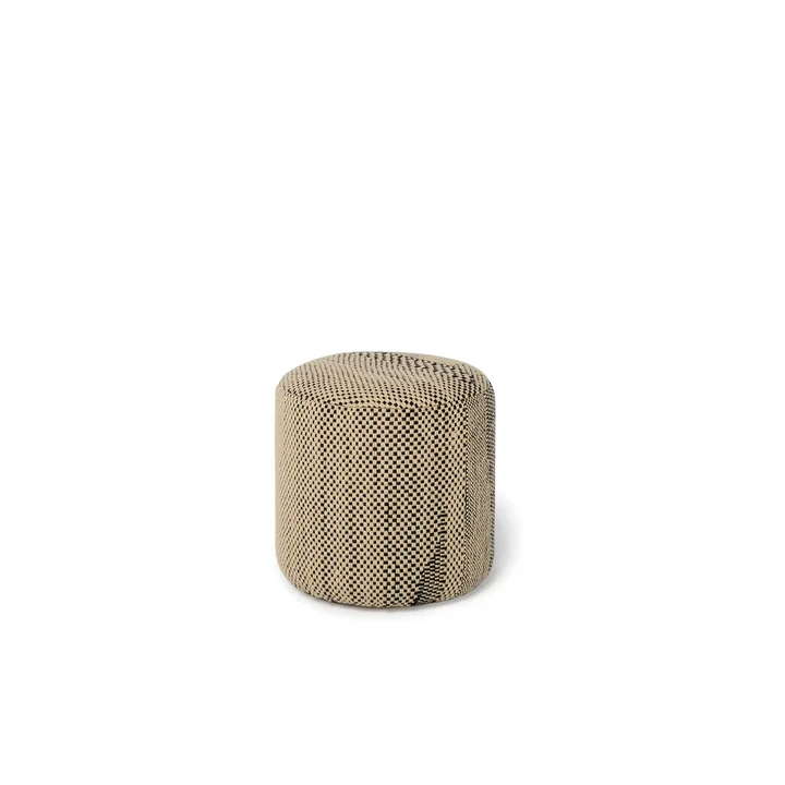 nanimarquina - Wabisabi Pouf, Ø 40 x H 43 cm, small, knochenweiss