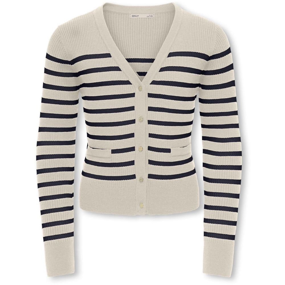 Køb kids ONLY Birch Night Sky Kogamy Life Ls Knap Vneck Card Cp Knt