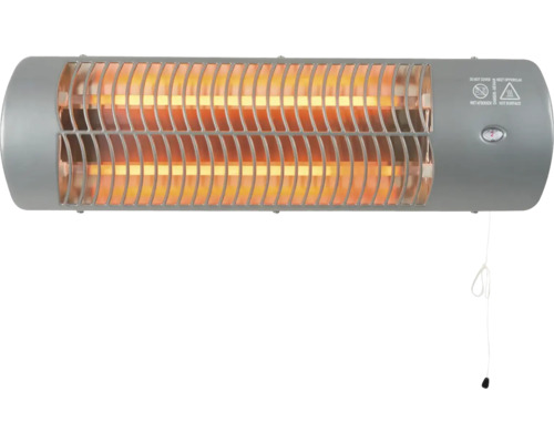 Kwartsverwarming Calienta 1200 watt grijs