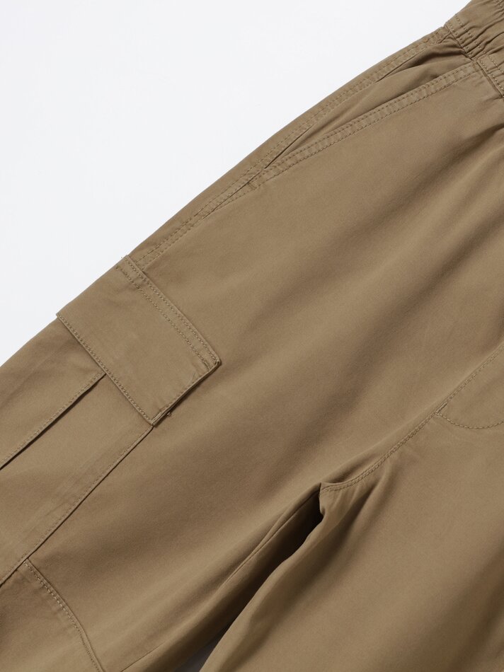 Calça jogger com bolsos - Bege escuro