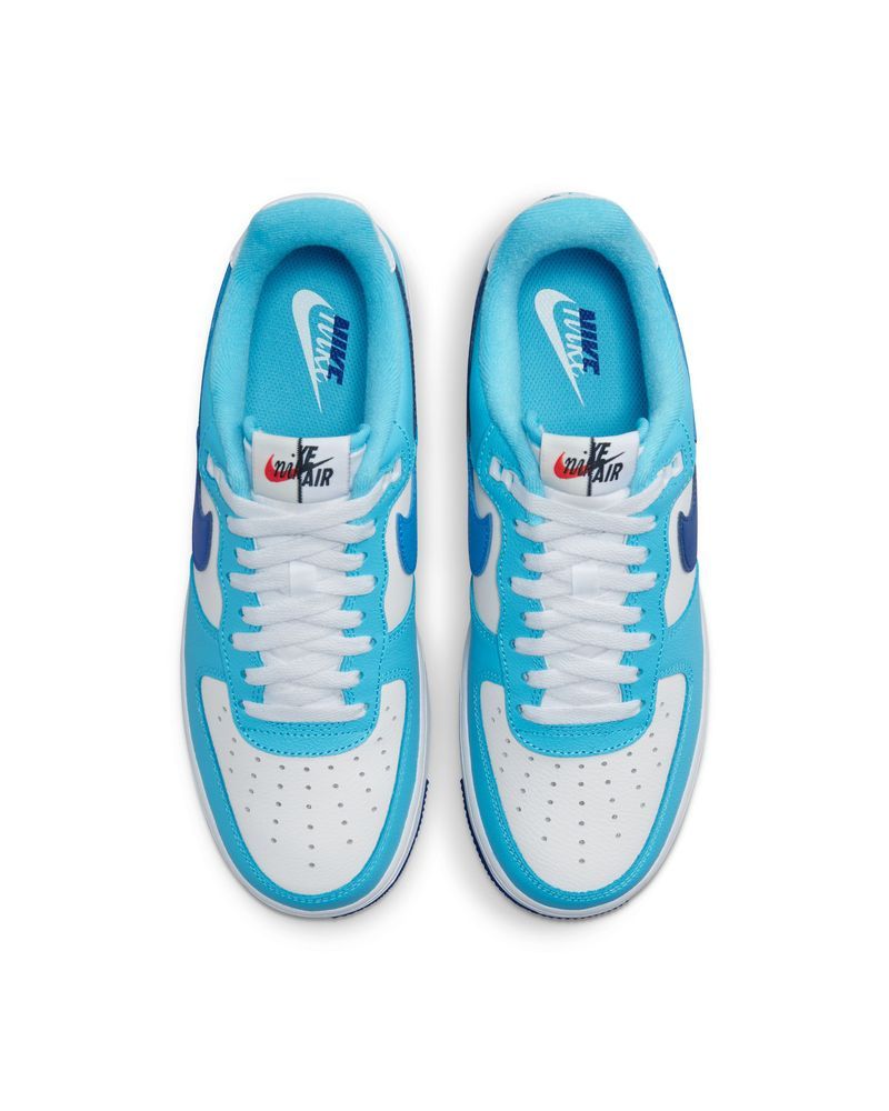 Chaussures Nike Air Force 1 '07 LV8 Blanc & Bleu pour homme