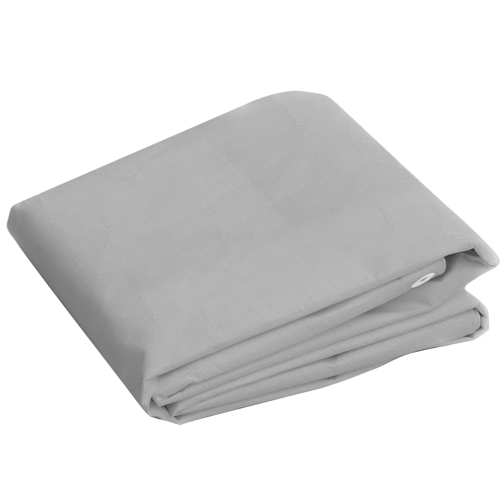 Bâche 260 g/m² 3x3 m gris pehd