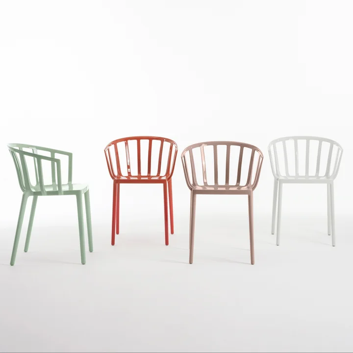 Kartell - Venice Stuhl, schwarz matt