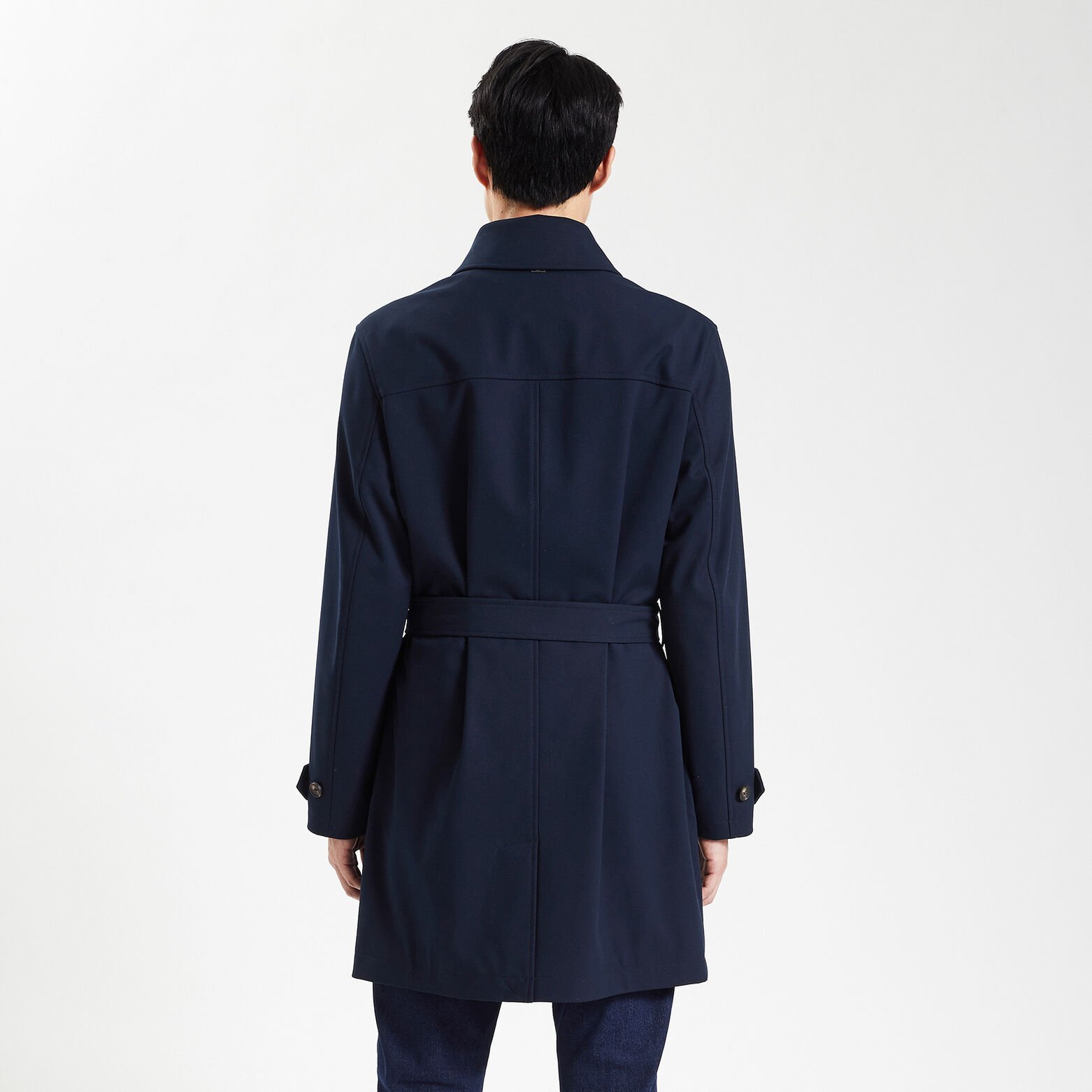 Trench ceinturé Bleu foncé
