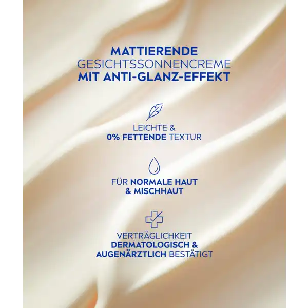 UV Gesicht mattierender Sonnenschutz LSF 50