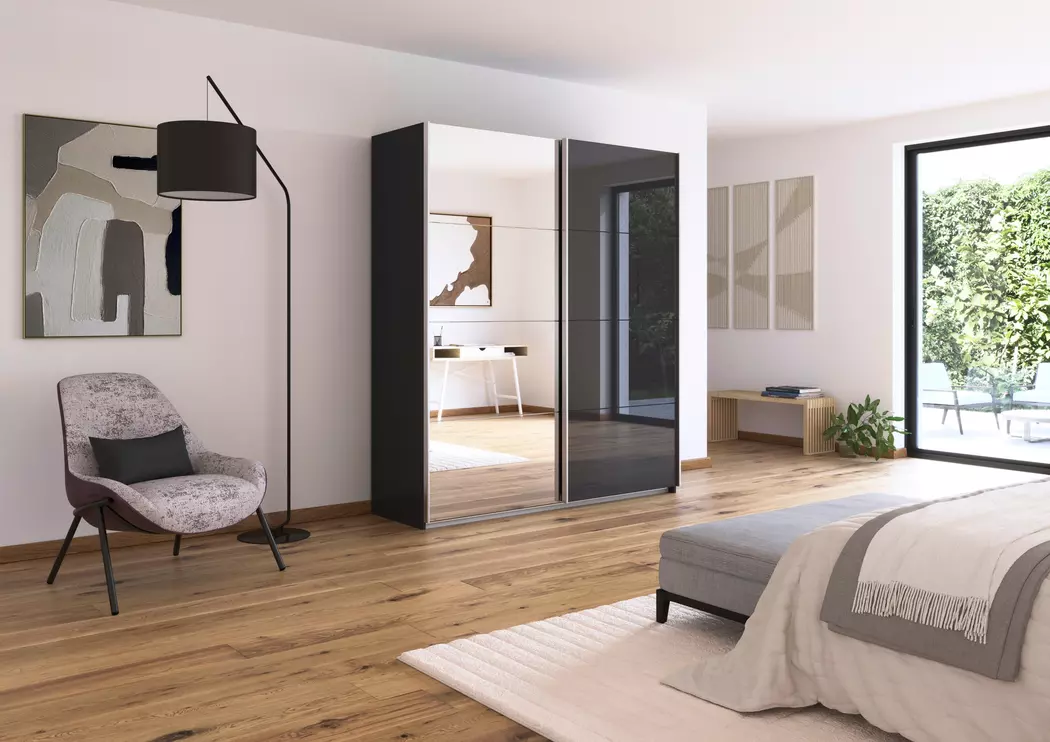 Schwebetürenschrank Quadra 181 x 210 cm