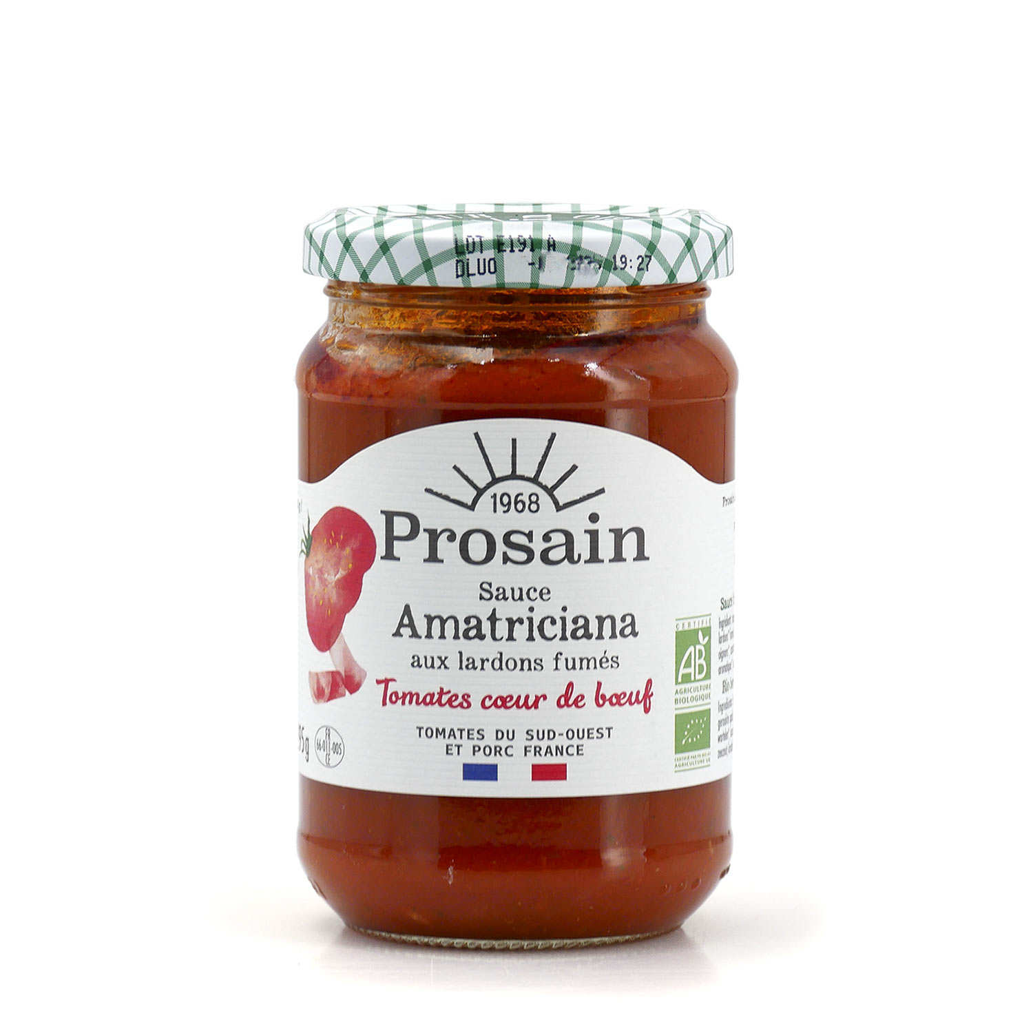 Sauce Amatriciana bio aux tomates anciennes et lardons fumés - ProSain