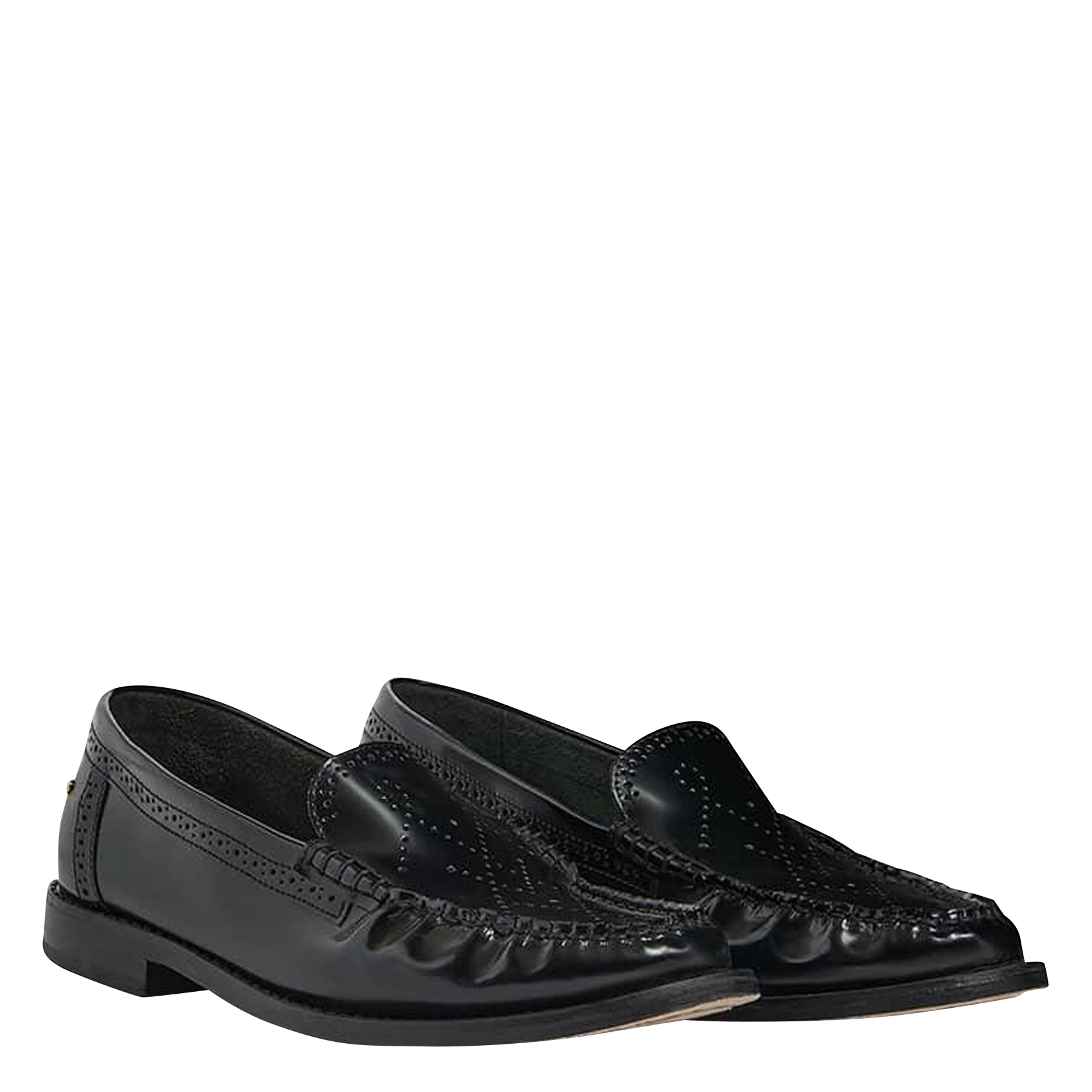 Mocassins en cuir | Noir