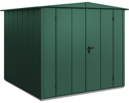 Hörmann EcoStar Elegant-S Type 2 tuinhuis RAL6005 dubbele deur 258,8 x 247,7 cm groen
