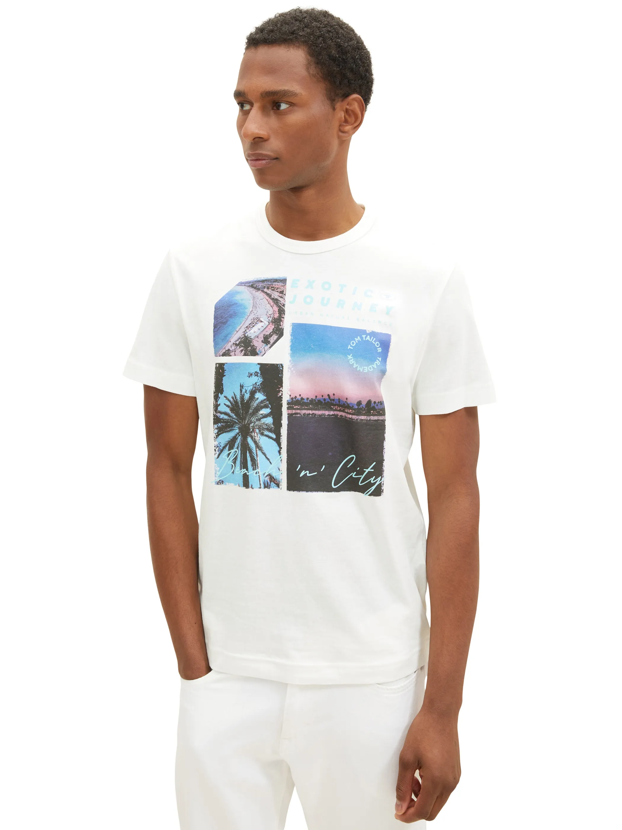 Herren Shirt mit Palmenprint