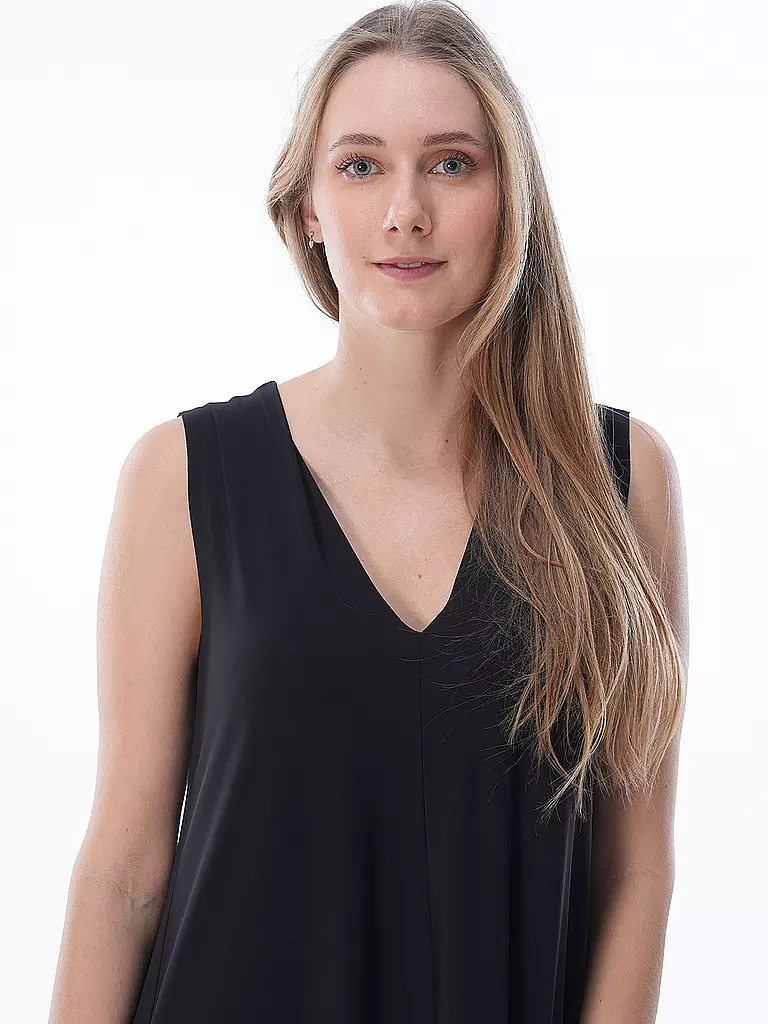 NINETO9 Maxikleid schwarz
