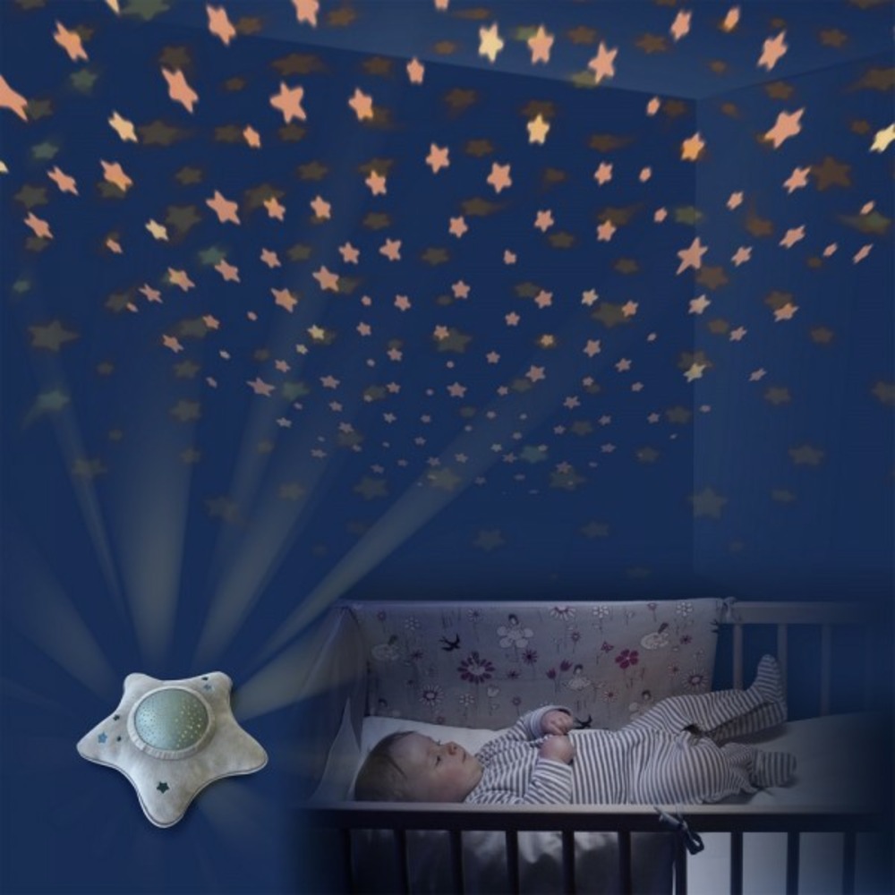 Peluche étoile - projecteur d'étoiles dynamiques