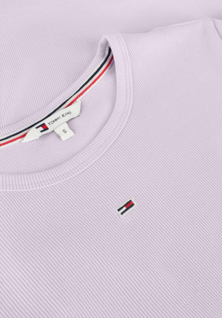 TOMMY JEANS lila tommy jeans t-shirt tjw slim essential rib