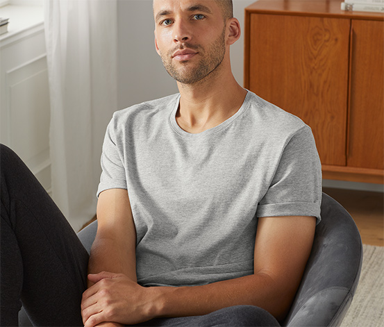 2 T-Shirts mit Rundhalsausschnitt